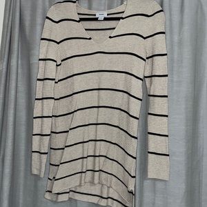 Striped long sweater